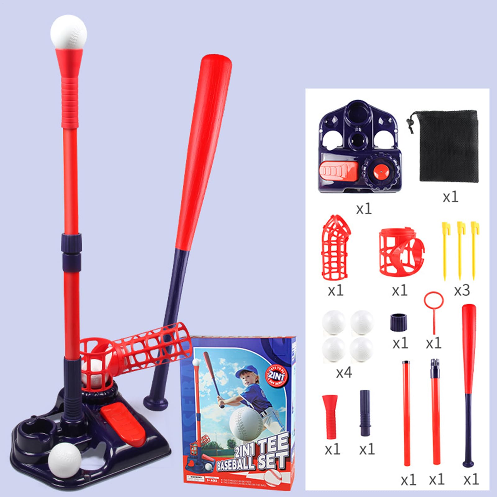 Máquina lanzadora de bolas,Máquina lanzadora | Máquina de lanzamiento juvenil automática multifuncional,Juego de jarra exterior para principiantes, conjunto deportivo de entrenamiento para niños en el