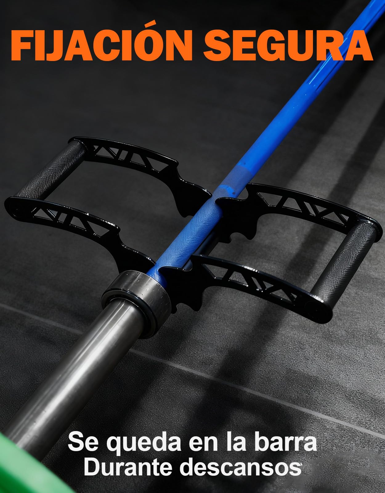 Fitarc Accesorio de minas terrestres de ancho ajustable para barra, mango de fila de barra en T, clips en U, mango de minas terrestres para gimnasio, ejercicio de barra en V para espalda, brazo