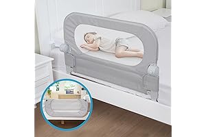 TOTCRAFT Toddler Bed Rail with Reinforced Anchor Fit