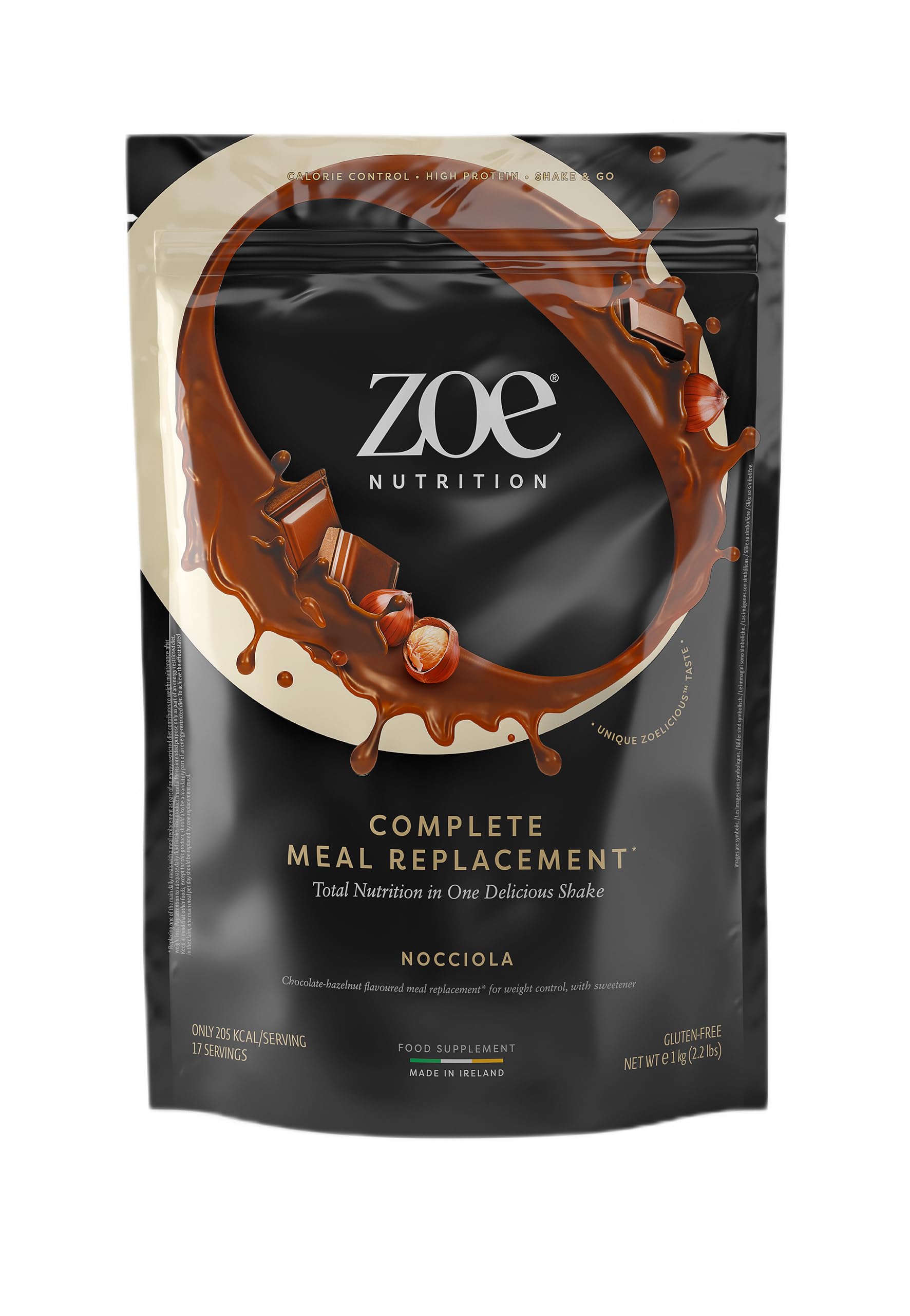 zoe Nutrition Meal Replacement Shake Nocciola