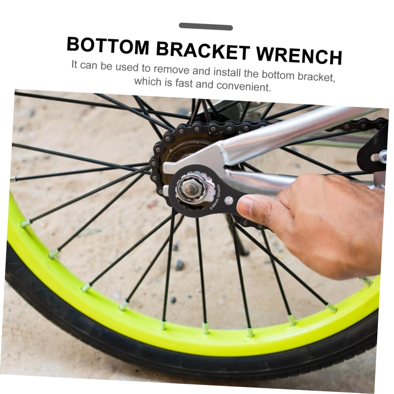 POPETPOP 4stücke Bottom Bracket Wrench Multifunktionales Fahrradwerkzeug Demontage Von Kurbelgarnituren Präzise Gefertigt Für Mountain Und Rennräder Ergonomisches Design Für Einfachen
