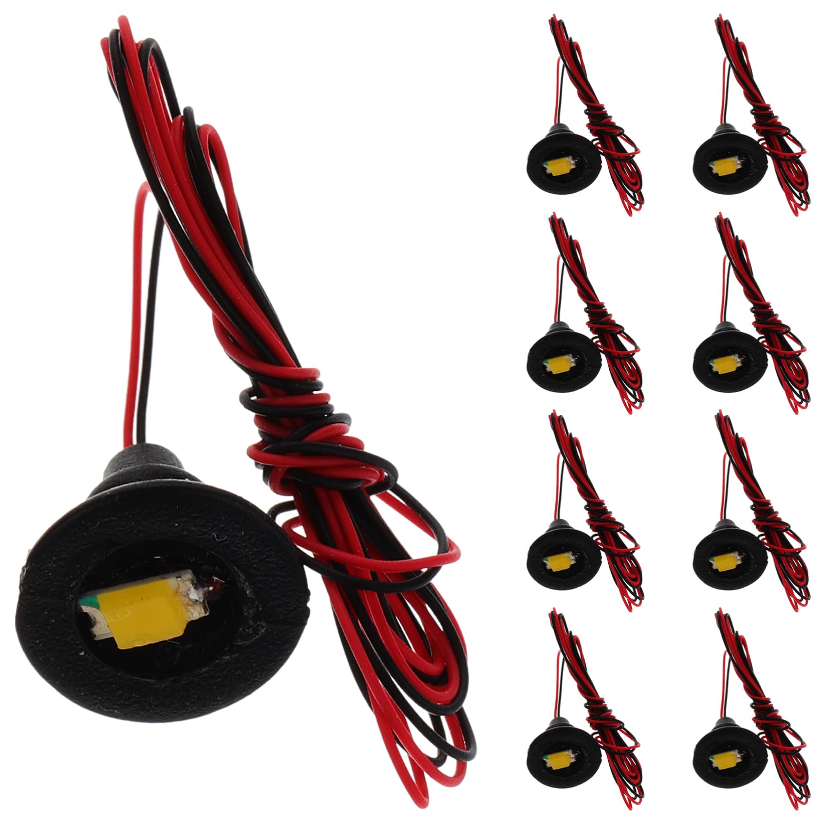 JOINPAYA 12pcs Miniature Wall Ceiling Lamps Led Lights Realistic Indoor Decor for Model Railway Landscape and Photography Soft Illumination for Creative Expression