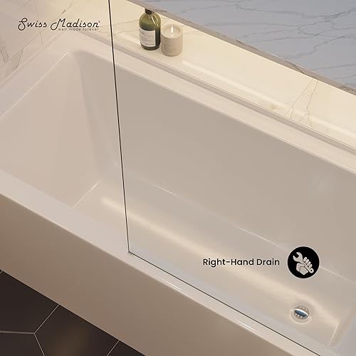 Miniatura 168 de Voltaire - Bañera de 54 x 30 pulgadas para desagüe con delantal BLANCO BRILLO