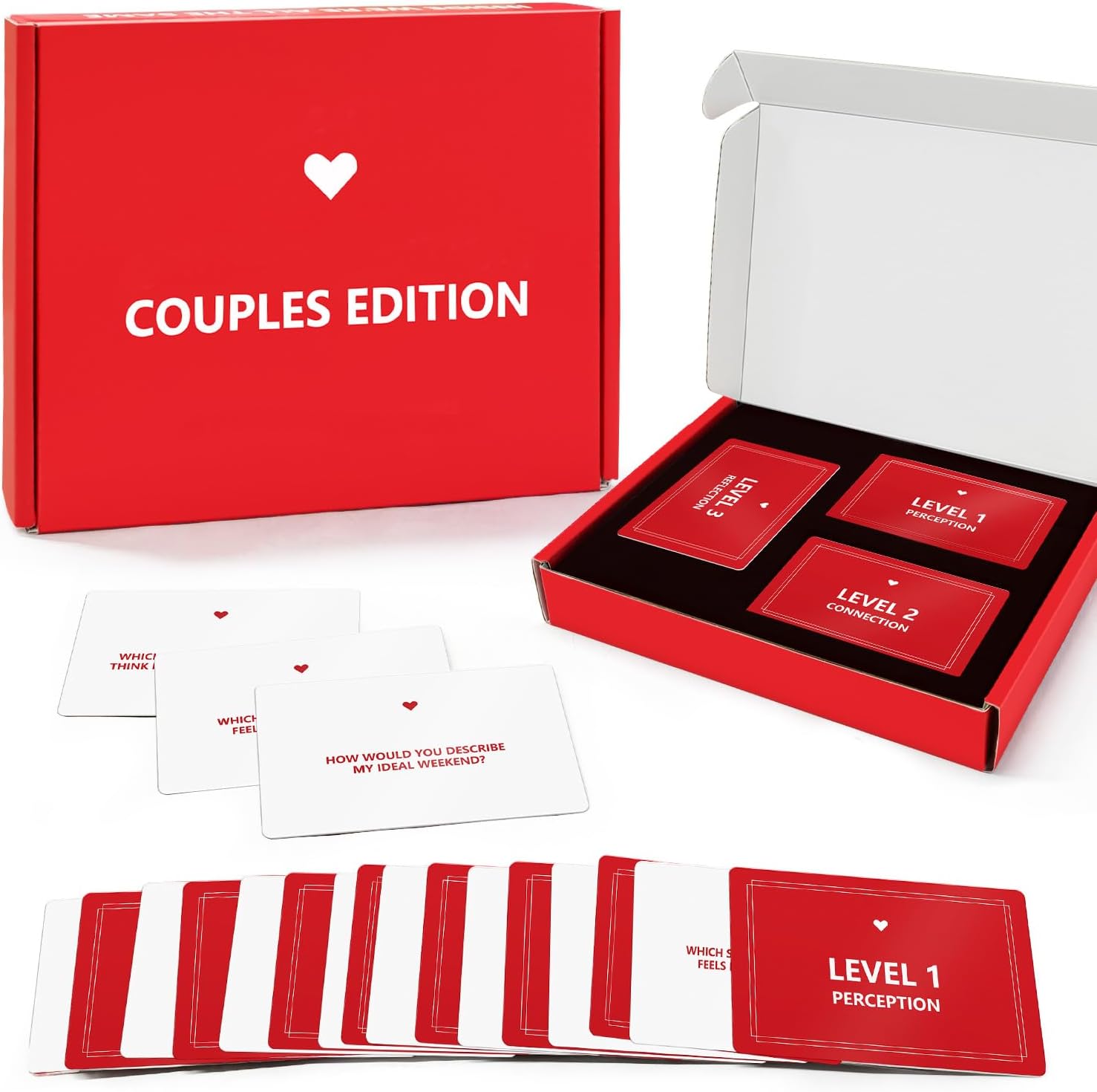 Couples Edition Card Game - 162 Conversation Starter Cards for Couples 2 Player Game for Memorable Date Night, Game Nights, Anniversaries, Valentine’s Day, Gift Ideas for Adults Deeper Connection