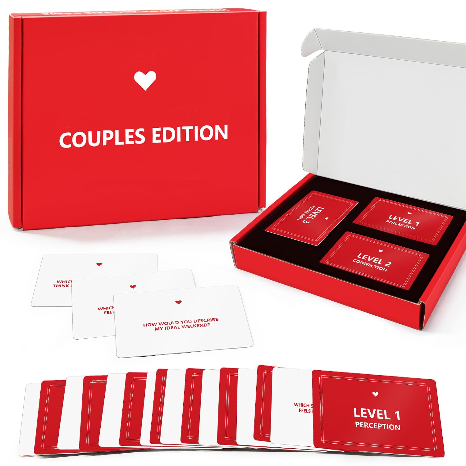 Couples Edition Card Game - 162 Conversation Starter Cards for Couples 2 Player Game for Memorable Date Night, Game Nights, Anniversaries, Valentine’s