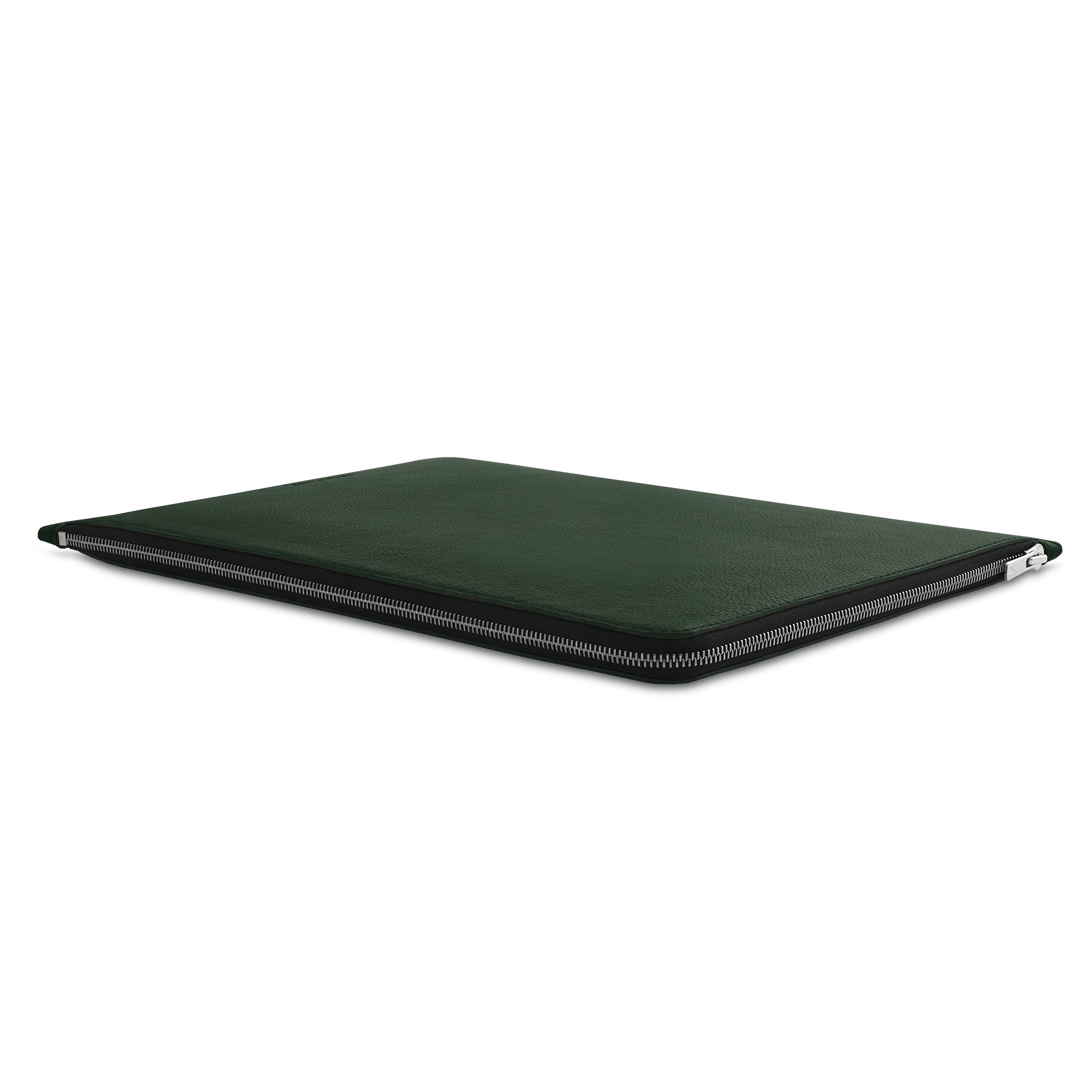 WOOLNUT Funda tipo libro para MacBook Pro 16 – Cremallera YKK Premium – Cuero de grano completo, interior de fieltro de lana – Ajuste a medida – Diseño escandinavo, compatible con Apple MacBook Pro de