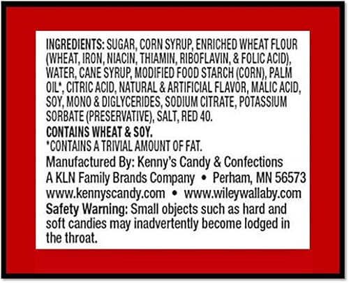 Miniatura 3 de Wiley Wallaby Regaliz, giros rojos clásicos, bolsa de 12 onzas