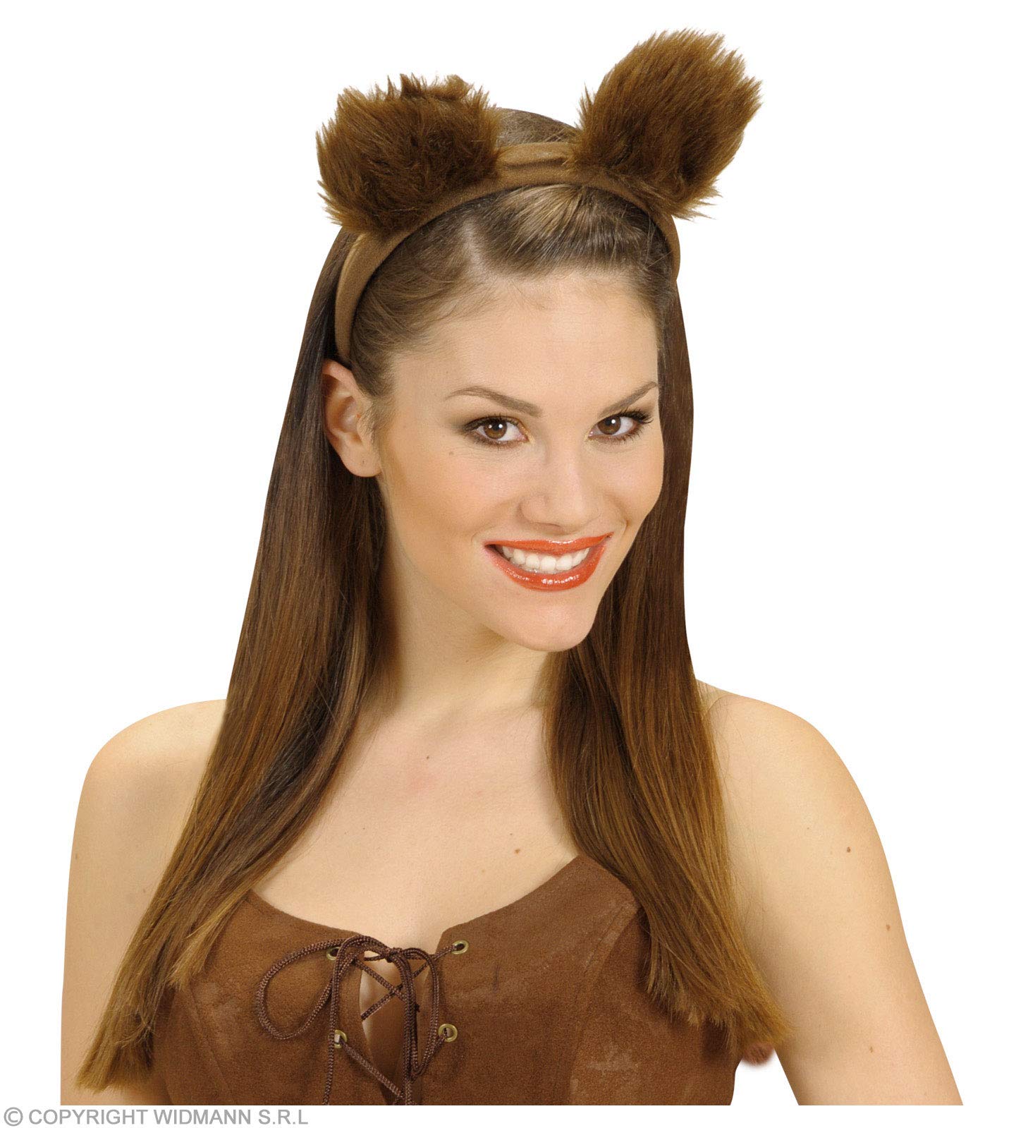 Plush Bear Ears Accessory for Animal Fancy Dress, Braun - Image 2