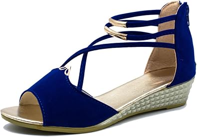 Amazon.com: Corazón @ amor mujer sandalia zapatos verano Wegde zapatos  Casual de las señoras zapatos mujer sandalias punta abierta Gladiator :  Ropa, Zapatos y Joyería