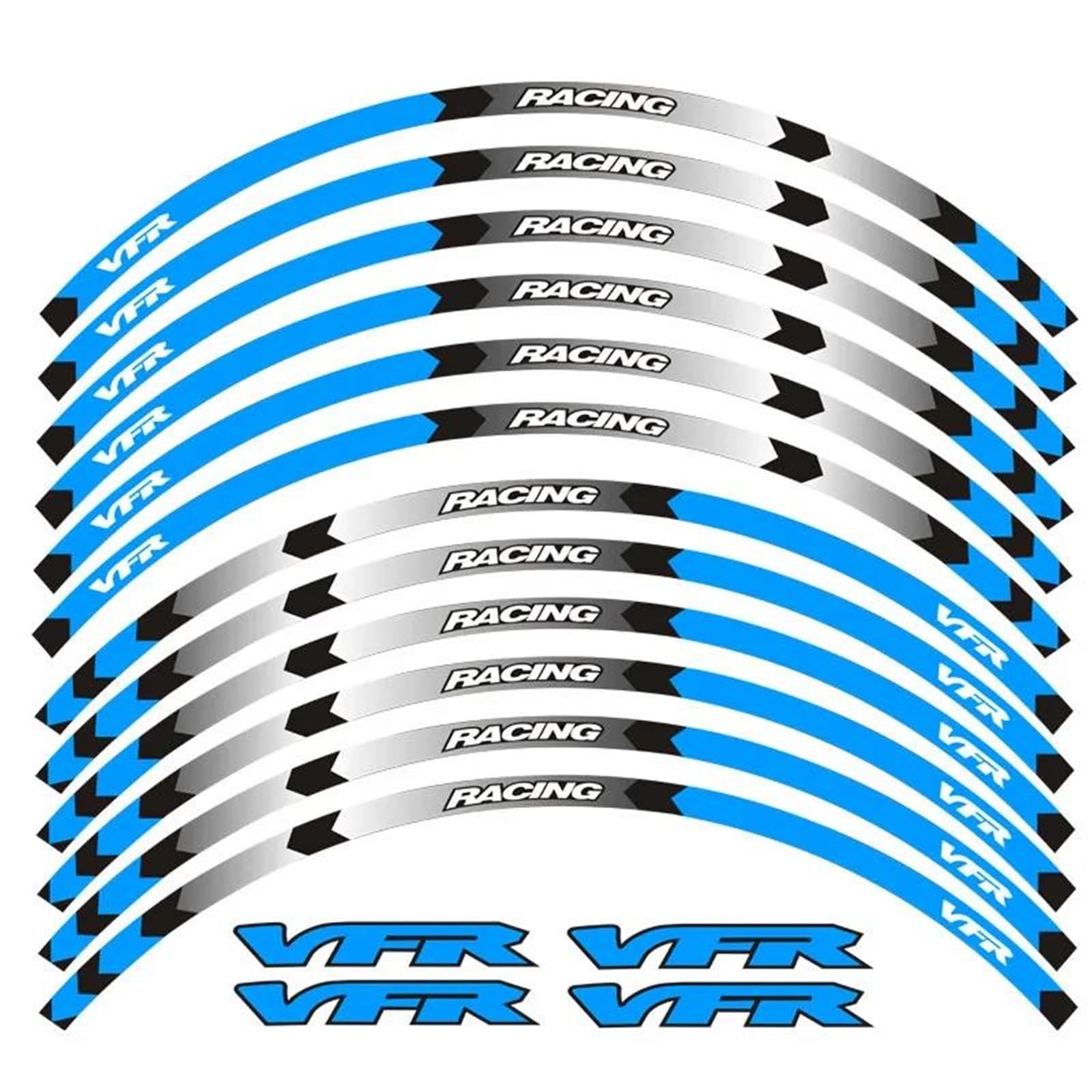 Motorcycle Wheel Tire Rim Stickers 17inch for VFR VFR750 VFR800 VFR1200 VFR1200F