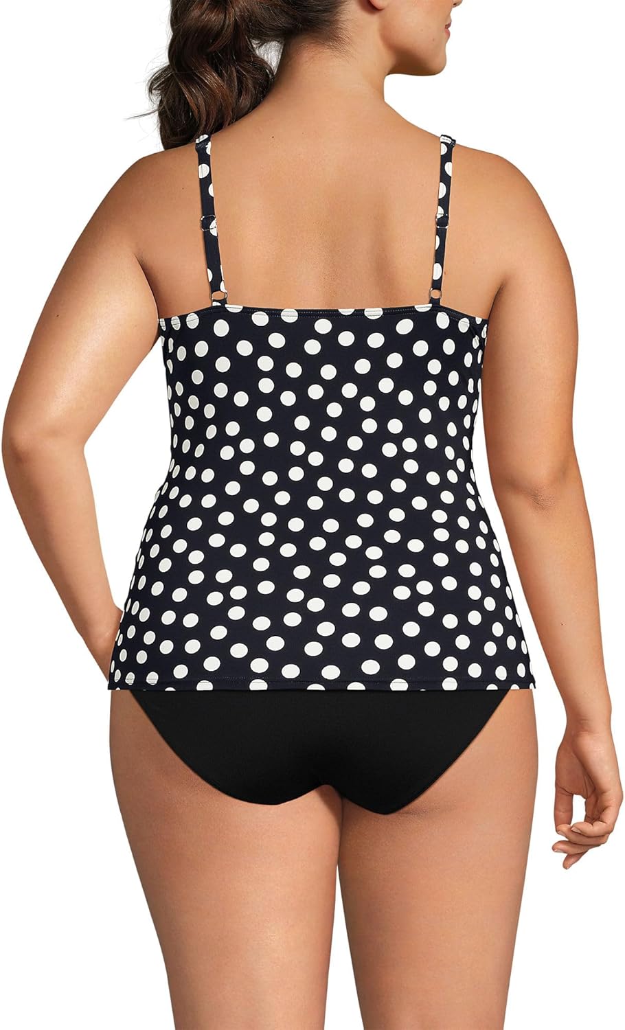 Lands' End Women's Chlorine Resistant Wrap Tankini Swimsuit Top