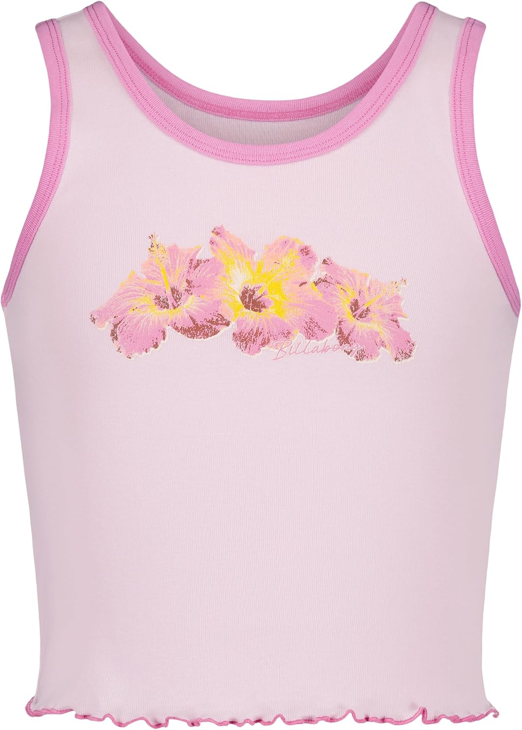 Billabong Girls' Scoop Neck Sleeveless Graphic Tank Top, Soft Cotton, Casual & Comfortable Fit