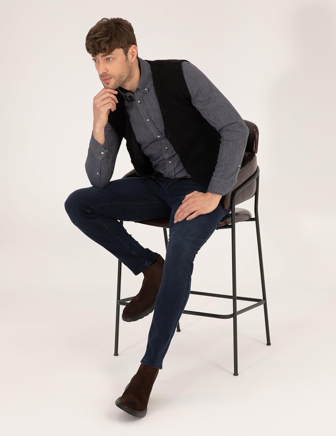 Pierre Cardin Erkek Siyah Yelek (Triko) 50263175-VR046