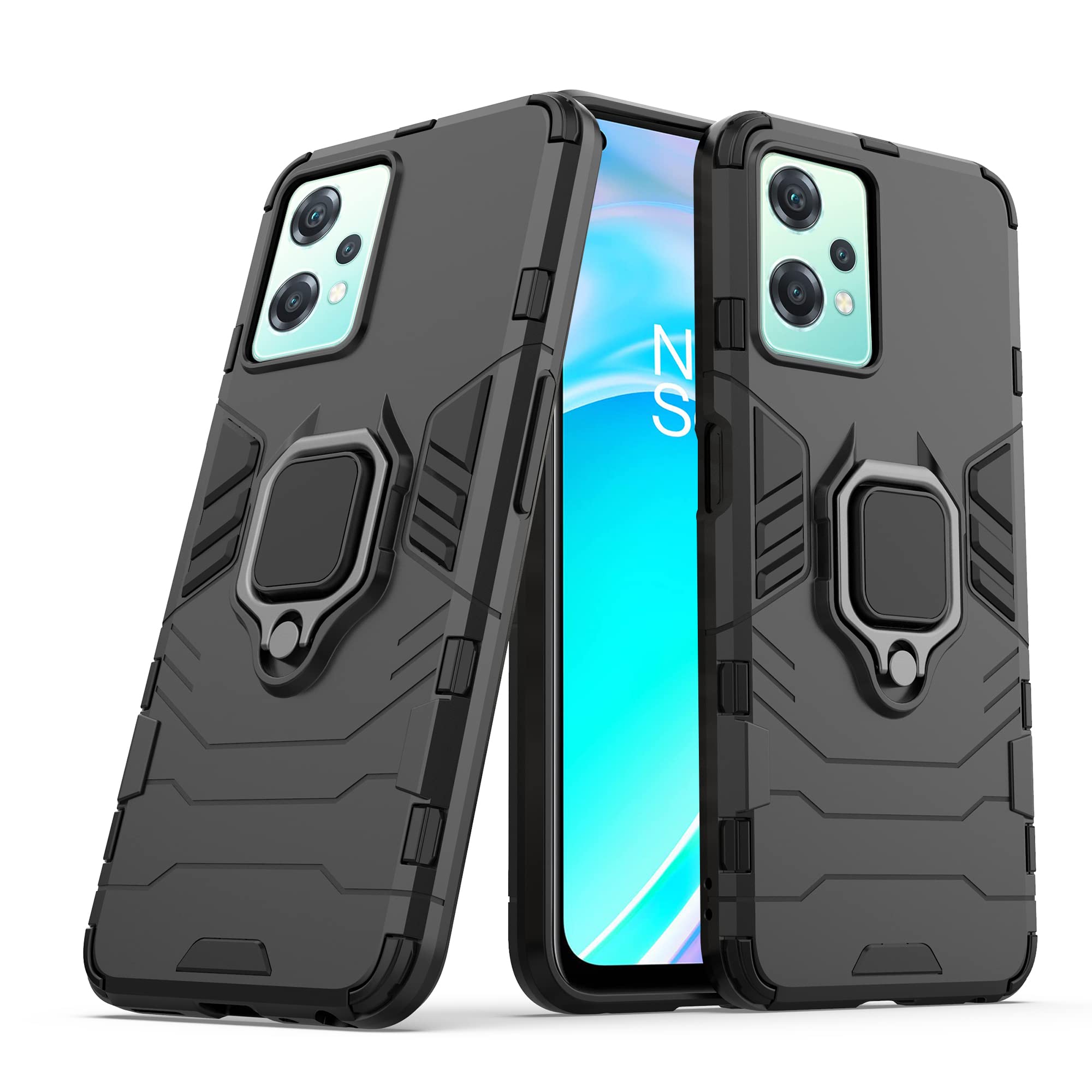 CEDO Rugged Oneplus Nord CE 2 Lite (5G) Defender Case | Rotating Ring Holder & Kickstand in-Built | Military Grade Armor | Bumper Back Cover (Black) (B0B3DZYXPY) Amazon Price History, Amazon Price Tracker