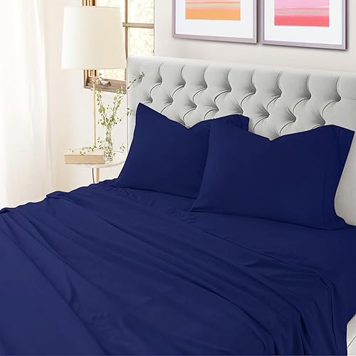 Miniatura 2 de TWILLS AND THREADS Juego de sábanas para cama tamaño King, juego de sábanas de hotel de lujo, sábanas transpirables y refrescantes para personas que