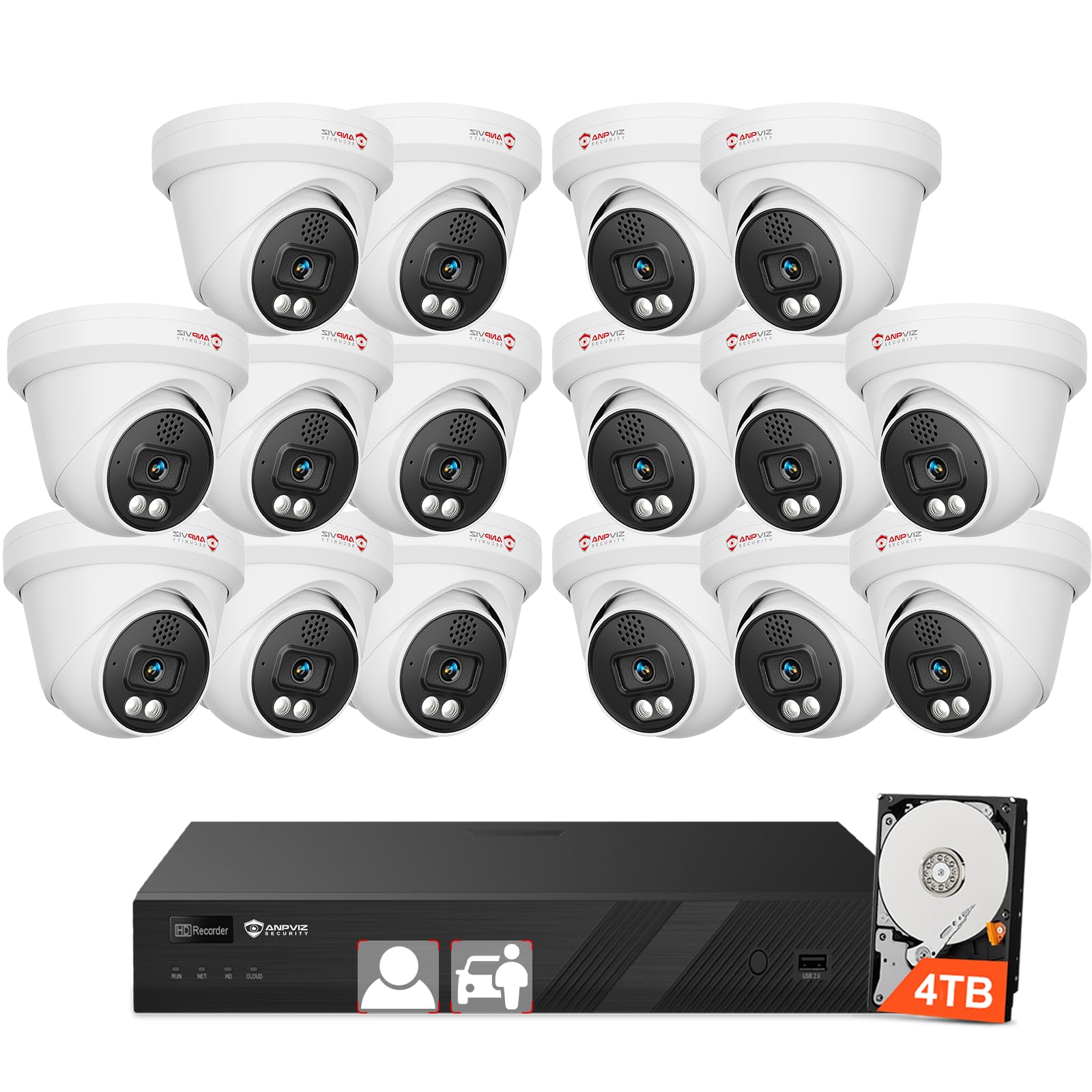 Anpviz 16CH 4K Active Deterrent System