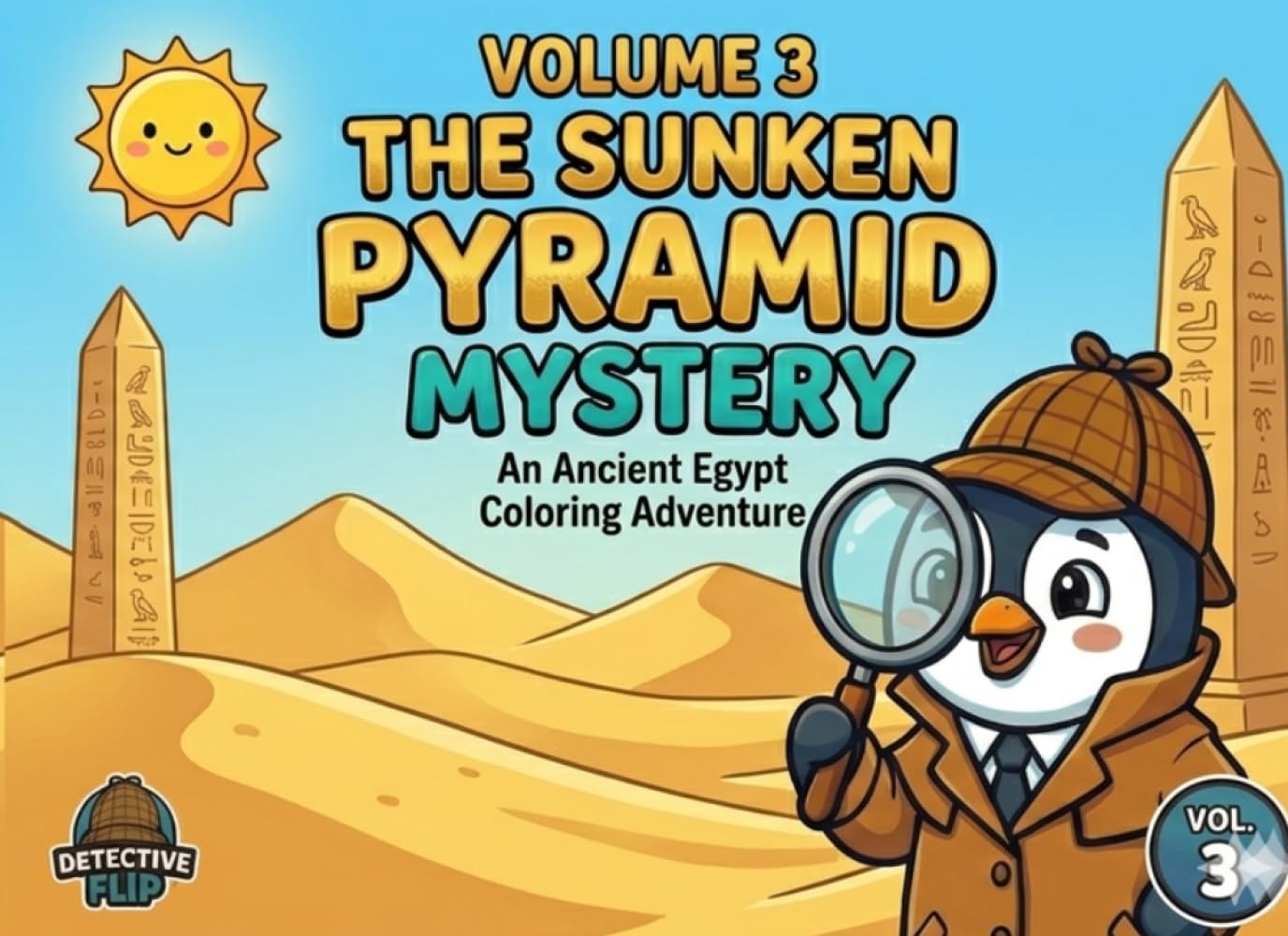 The Sunken Pyramid Mystery: An Ancient Egypt Coloring Adventure (Detective Flip's Coloring Mystery)