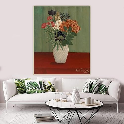 Miniatura 4 de Arte de pared de estilo chino. Ramo de flores con assteres y tokyos de China. Arte de pared de lienzo para decoración de dormitorio Imagen 131.2 x