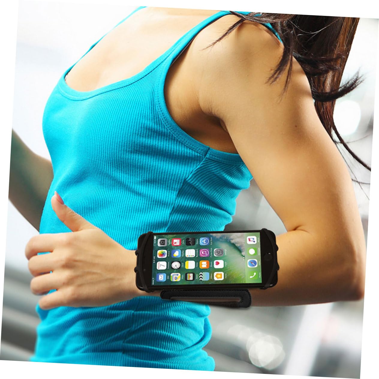 OSALADI 2piezas Brazalete Soporte para Teléfono con Rotación Montaje Rápido Compatible con Running y Ejercicio Acceso Completo Botones Color Aleatorio