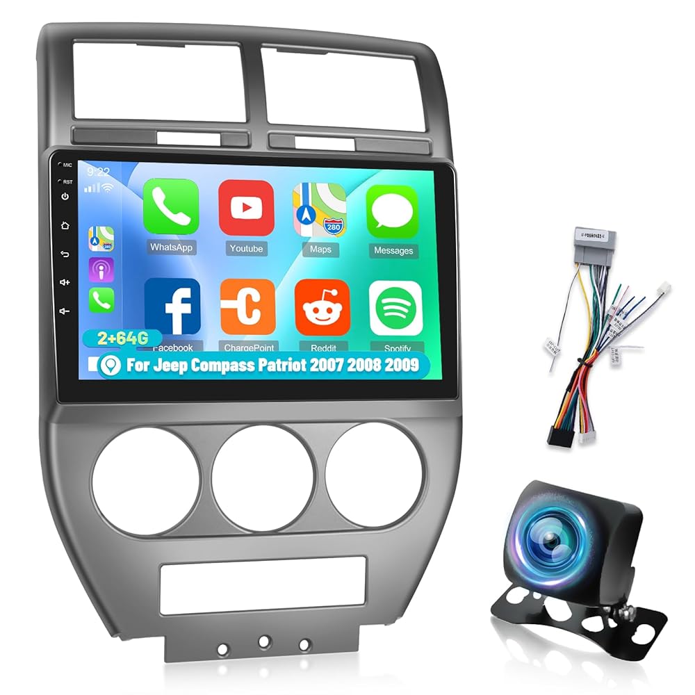 2G+64G Android Car Radio for Jeep 07 - 09 with Wireless Carplay