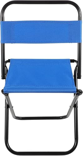 Luxshiny Silla plegable pequeña ligera portátil al aire libre plegable taburete de camping con marco diseño ergonómico para adultos de pesca y uso