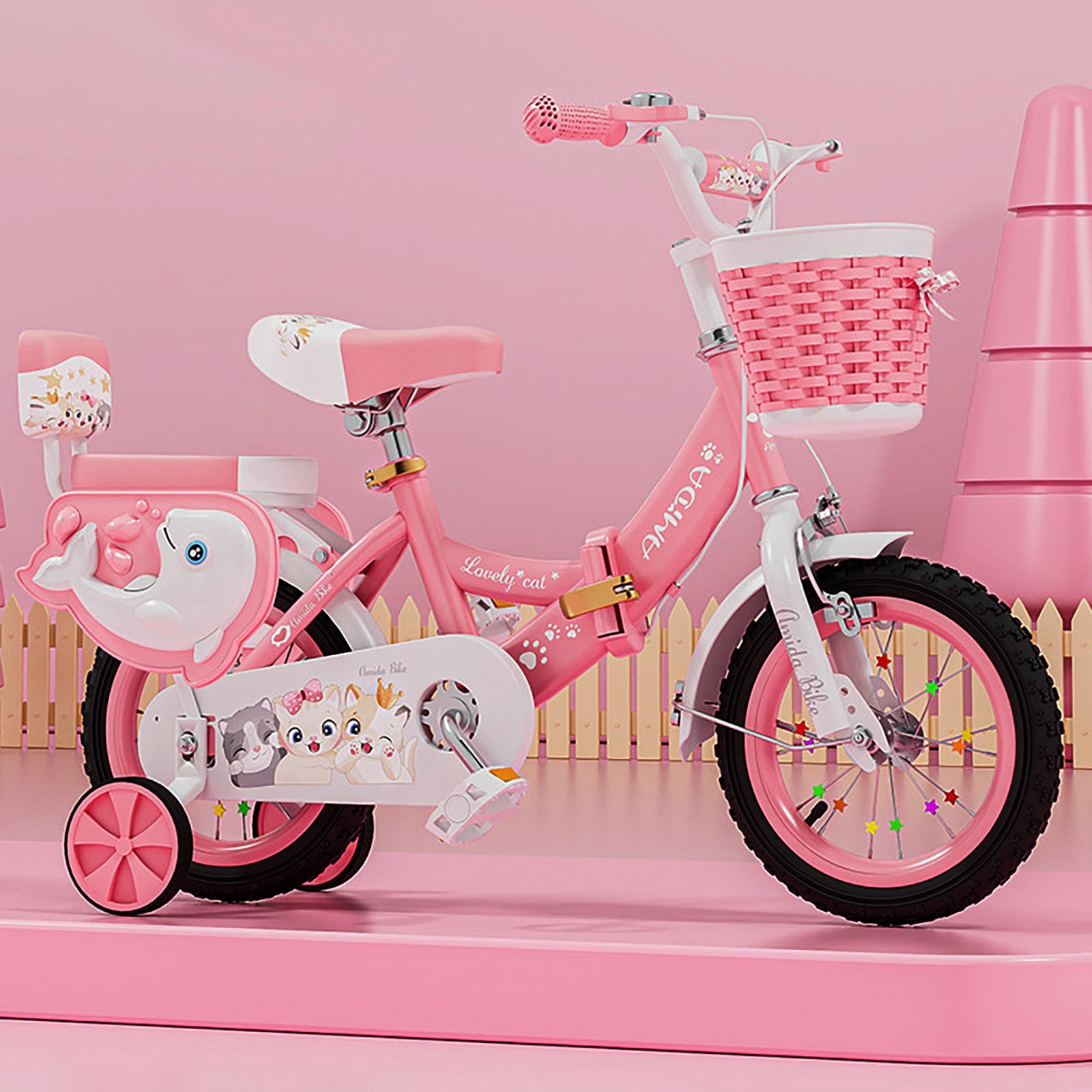 Amazon.co.jp: 子ども自転車 子供自転車女の子自転車ピンク12