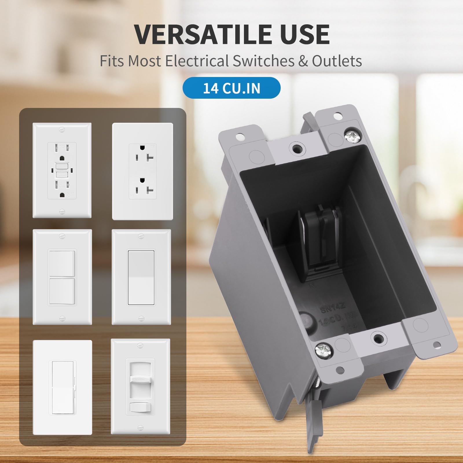 Electrical Outlet Boxes - 50 Pack, UL Listed -7