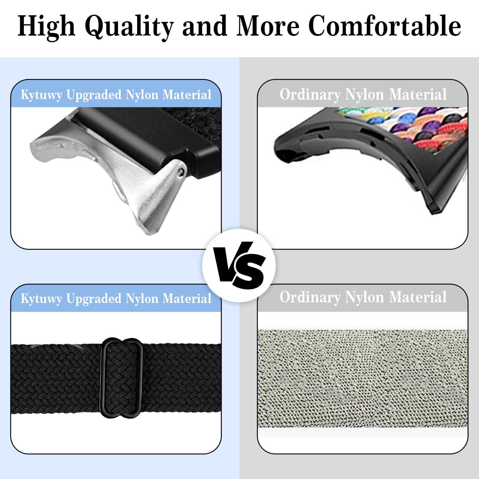 kytuwy Pixel Watch Band-Stretchy Nylon Sport Band Compatible for Google Pixel Watch 2 2023,Adjustable Braided Solo Loop Soft Pixel Watch Bands,Replacement for Google Watch Band Women Men