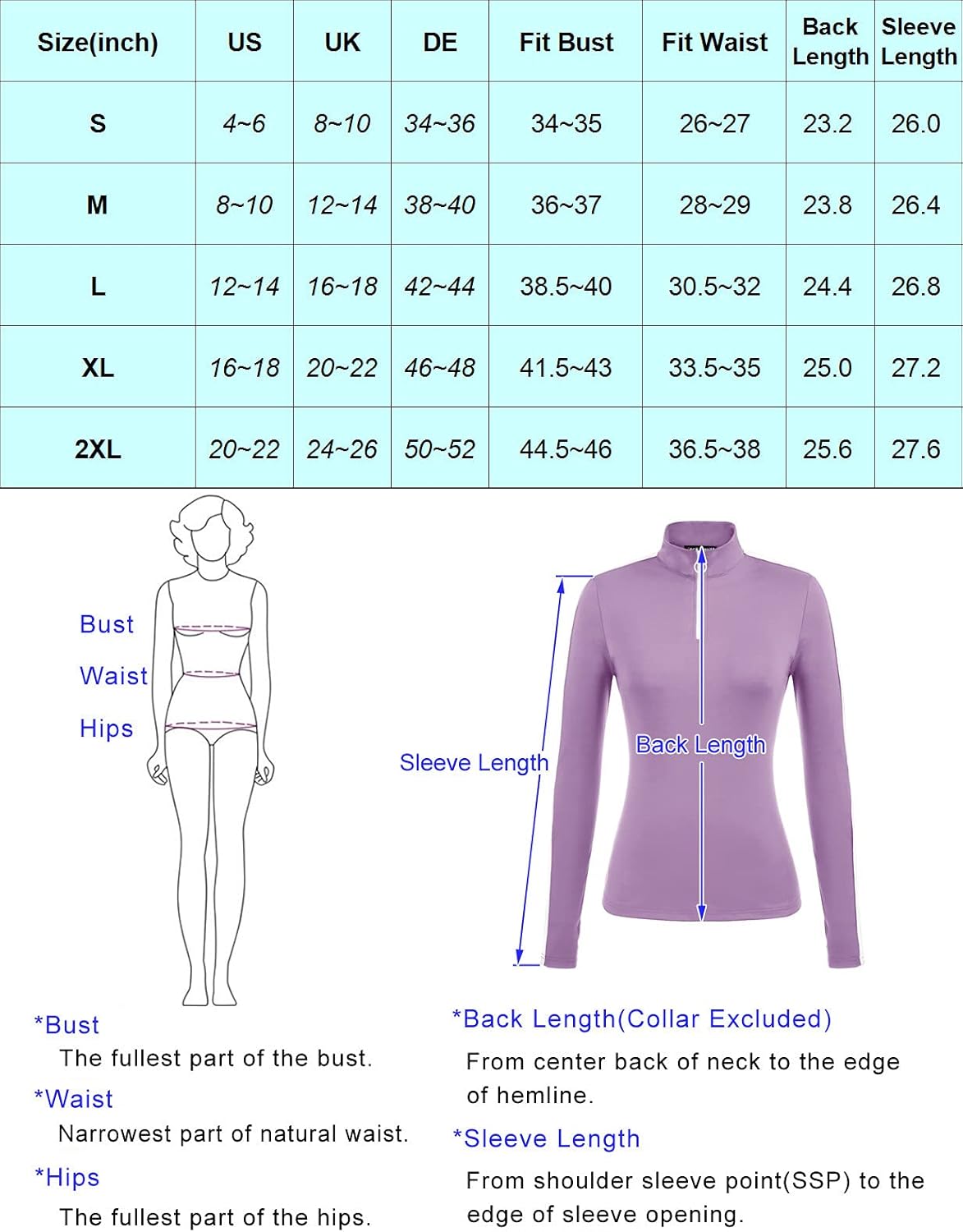 JACK SMITH Women Long Sleeve Workout Shirts Moisture Wicking Golf Shirts with Thumb Holes S-2XL : Clothing, Shoes & Jewelry