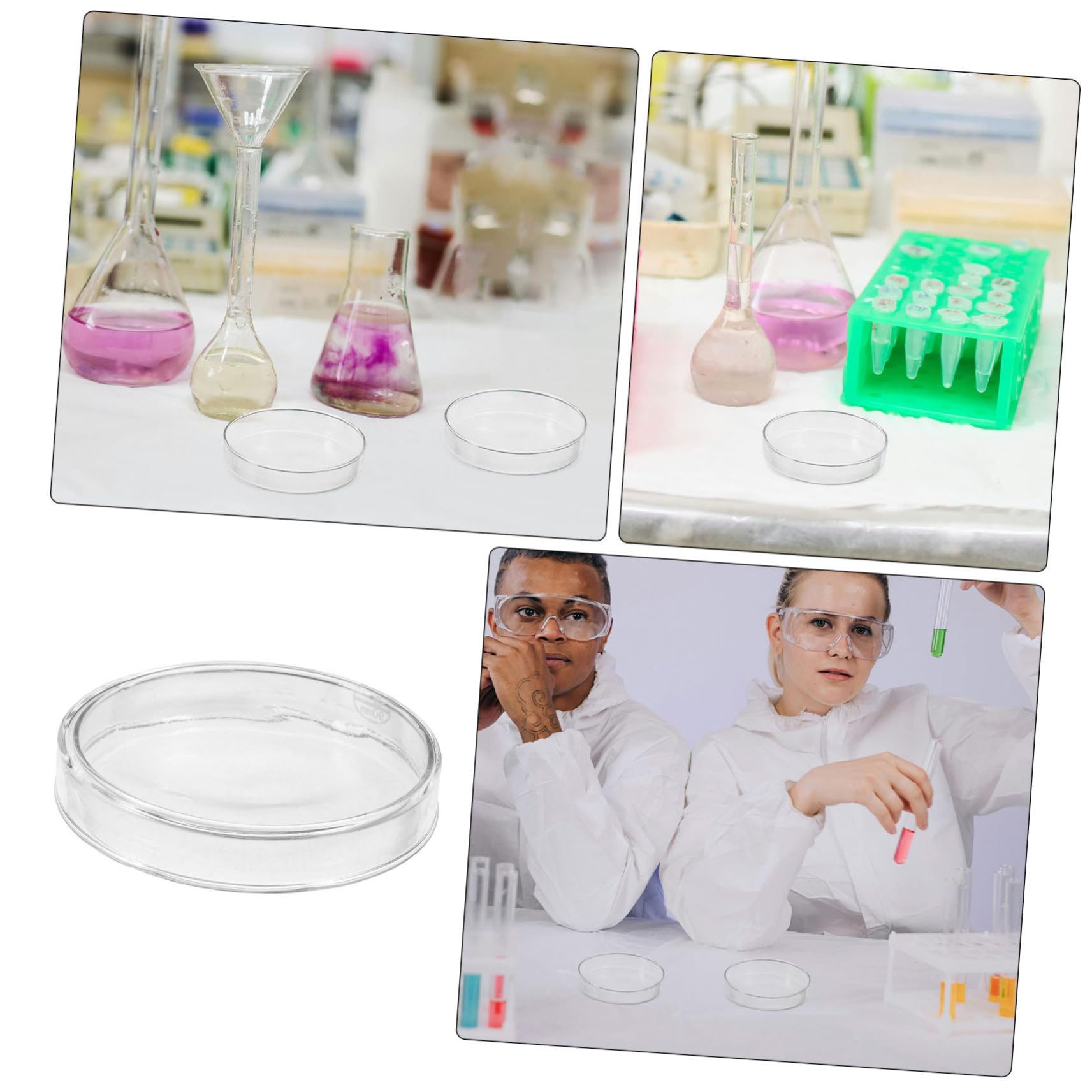 GLEAVI 5 Piastre Di Petri Per Tissutali Piastre Di Petri Trasparenti Per Laboratorio Scientifico Da