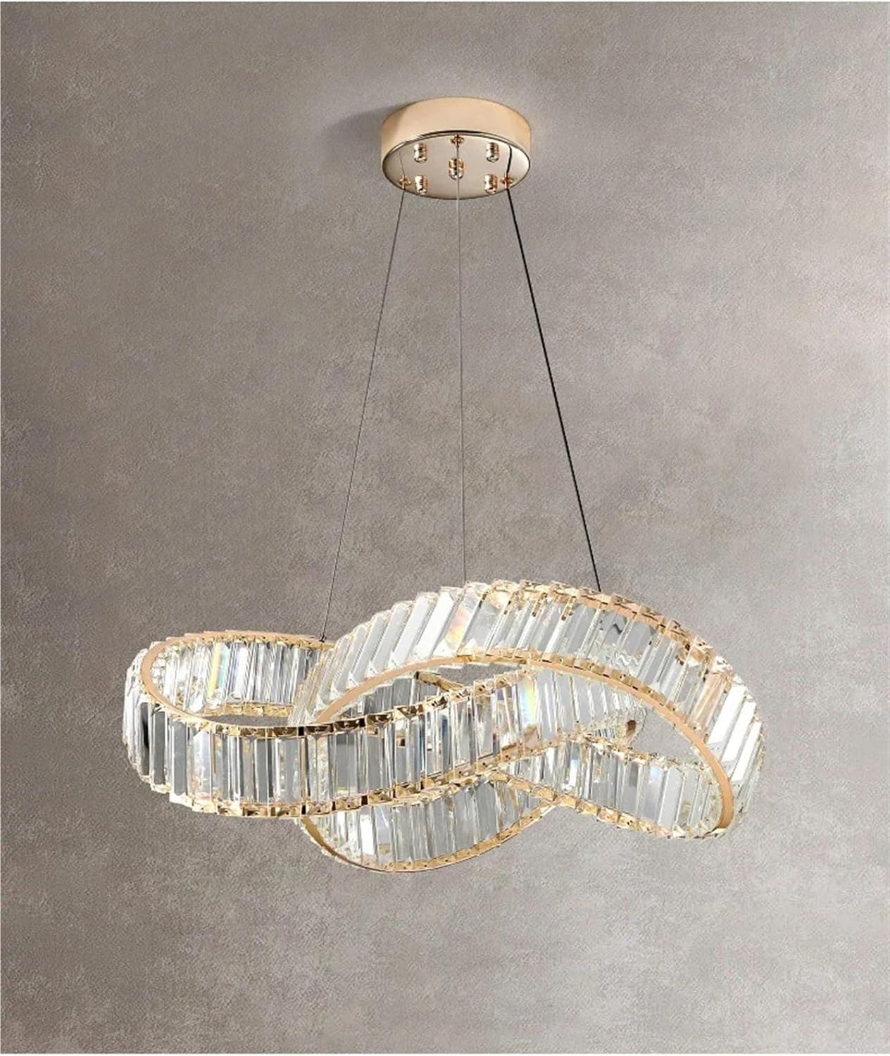 Modern Luxury Crystal Led Chandelier Irregular Gold Ceiling Living Room Bedroom Dining Room,for Decoration
