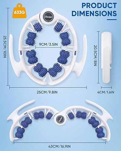 Miniatura 6 de ONUEMP Herramienta de masaje para celulitis, removedor de celulitis de drenaje linfático para piernas, masaje muscular de fascia con rodillos -