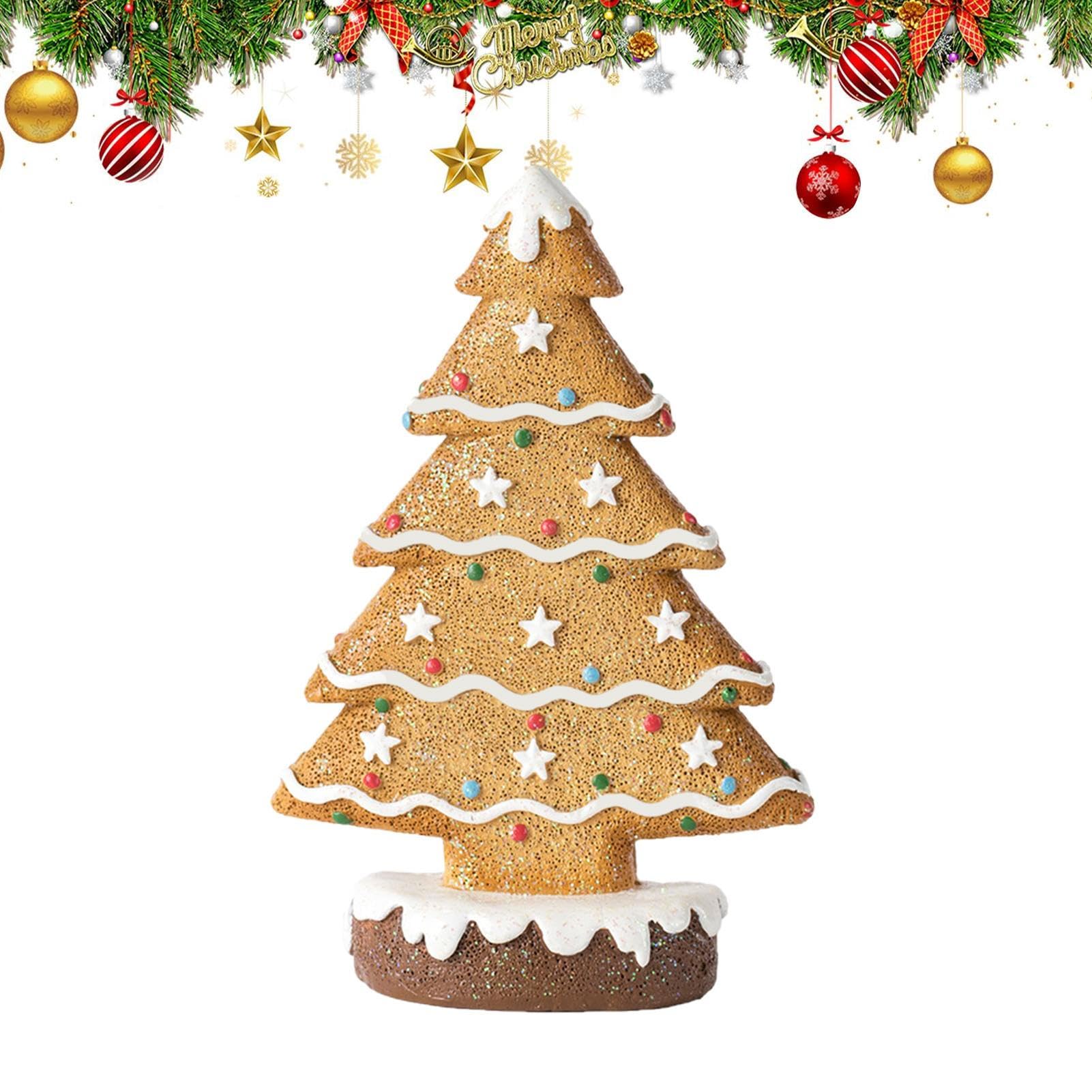 Figurine de sapin de Noël en résine pour décoration de table festive