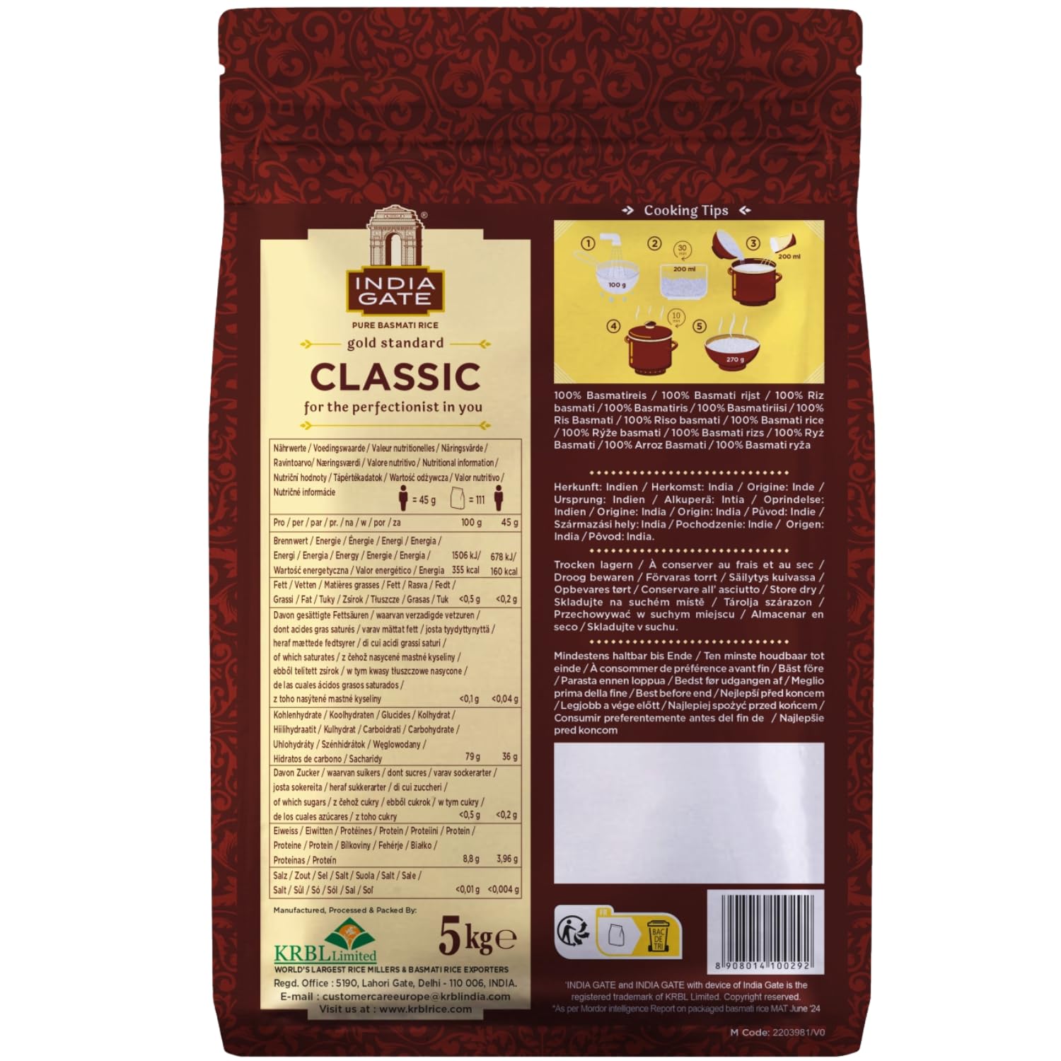 Ryż basmati Classic India Gate 5kg