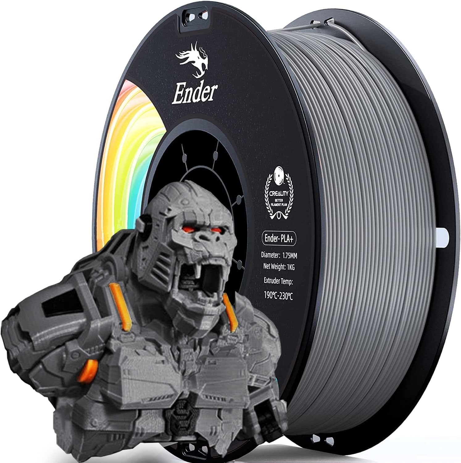 3IDEA Ender-PLA+ Grey 3D Printer Filament 1.75mm 1KG 1kg(2.2lbs)/Spool Dimensional Accuracy ±0.03mm (B0C7VK8YQT) Amazon Price History, Amazon Price Tracker