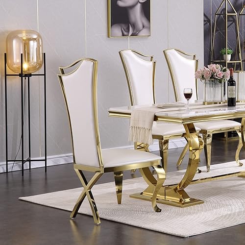 Miniatura 32 de ACEDÉCOR Juego de 4 sillas de comedor de terciopelo, sillas de cocina tapizadas de lujo negras con respaldo alto aerodinámico, modernas y hermosas