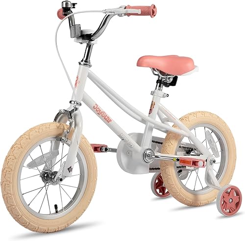 Miniatura 7 de JOYSTAR Bicicleta para niñas de 2 a 12 años de edad, bicicleta para niños de 12 pulgadas, 14 pulgadas, 16 pulgadas, con ruedas de entrenamiento y