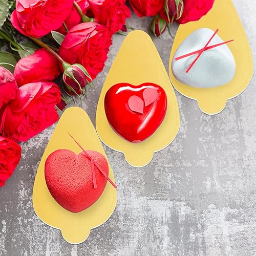 Vista 16 de 200 piezas de mini tablas para tartas, tableros de mousse dorados, bases de mini cupcakes, tablero de papel, para cupcakes, postres, bandeja