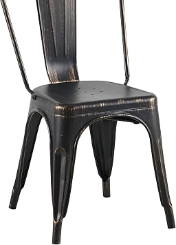 Outdoor Metal Bar Stools Waterproof & Rustproof, Designed for Patio/Deck Bars, Stackable for Storage