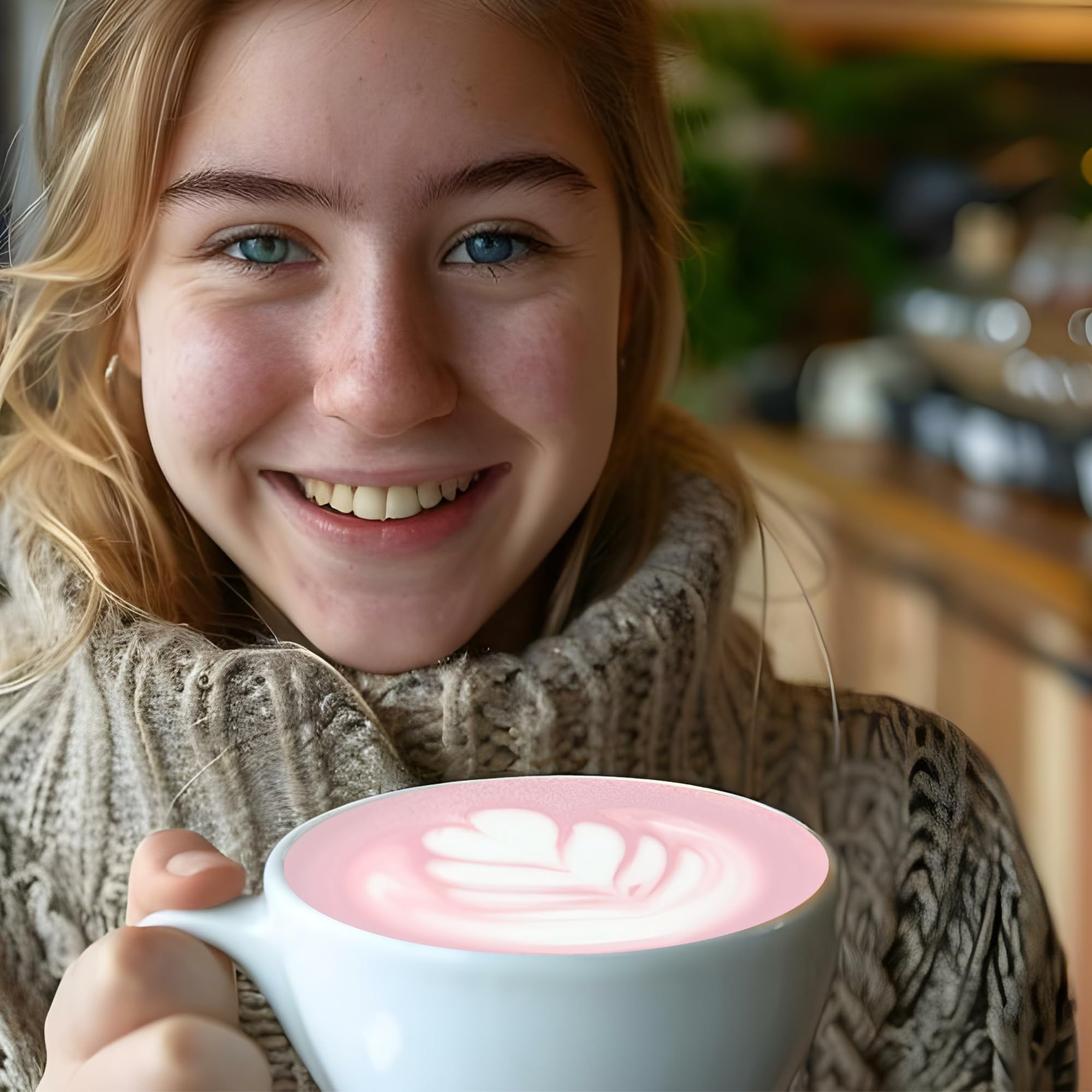 Kuli Kuli Strawberries & Crème Organic Superfood Latte - Strawberry Flavor. Packed with Psyllium Husk for Digestive Support with Hibiscus and Baobab thumbnail 4