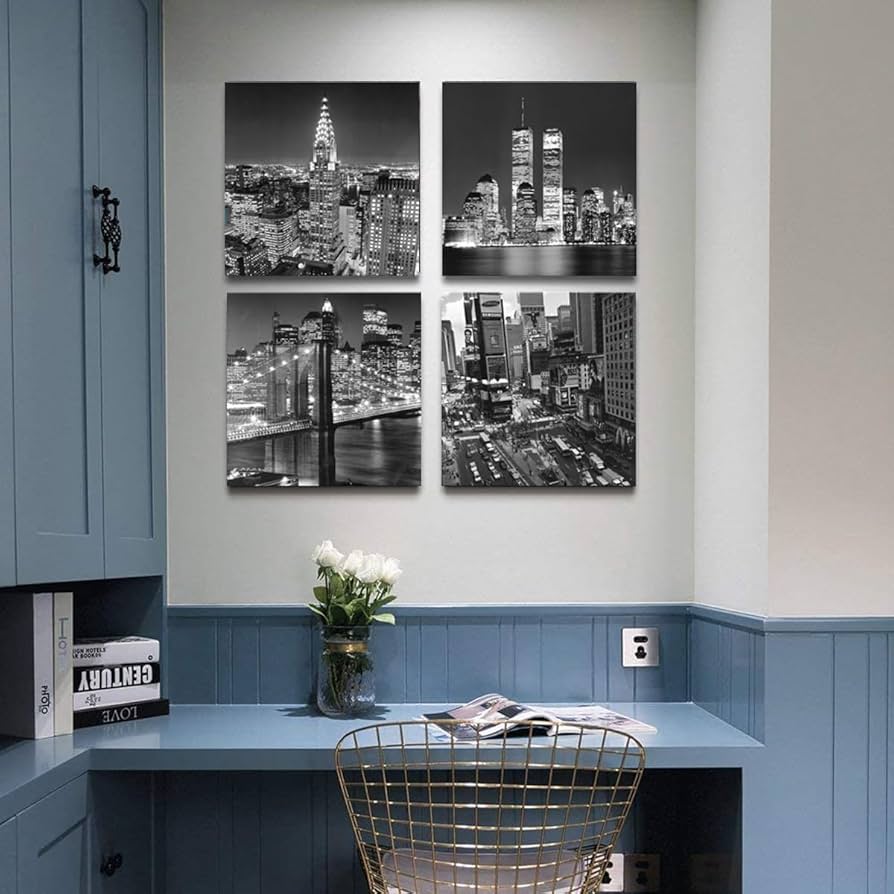 Amazon.co.jp: ニューヨークシティキャンバスウォールアート