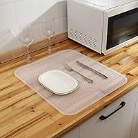 Vista 8 de MicoYang Alfombrilla de Silicona para Secar Platos de Múltiples Usos, Fácil de Limpiar, Ecológica, Alfombrilla de Silicona Resistente al Calor