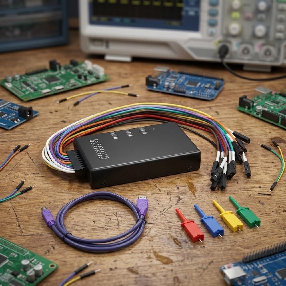 Analizador Lógico Digital 16 Ch 100MHz USB 2.0