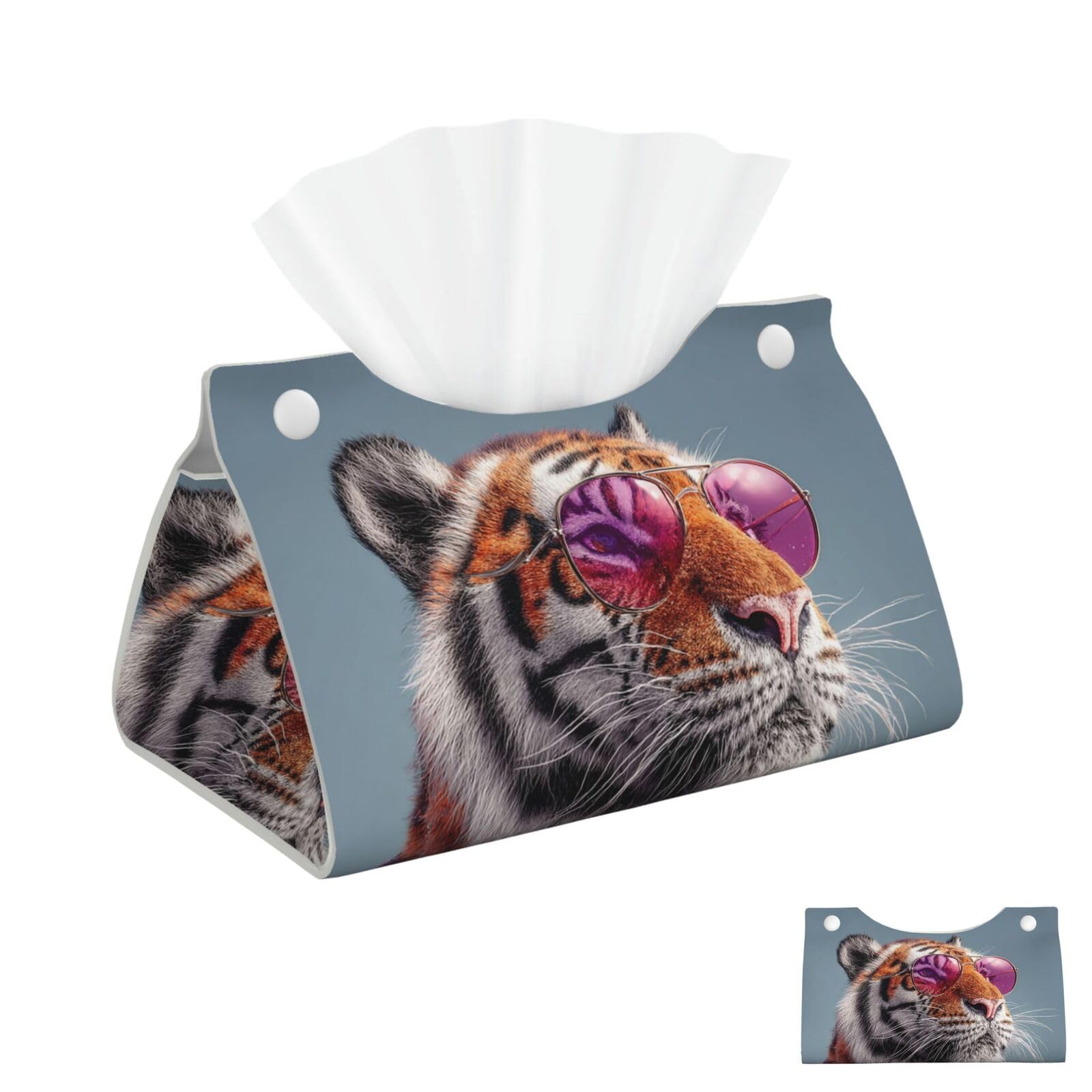 Cool Tigers Tissue Box Cover Square Cube Boxes