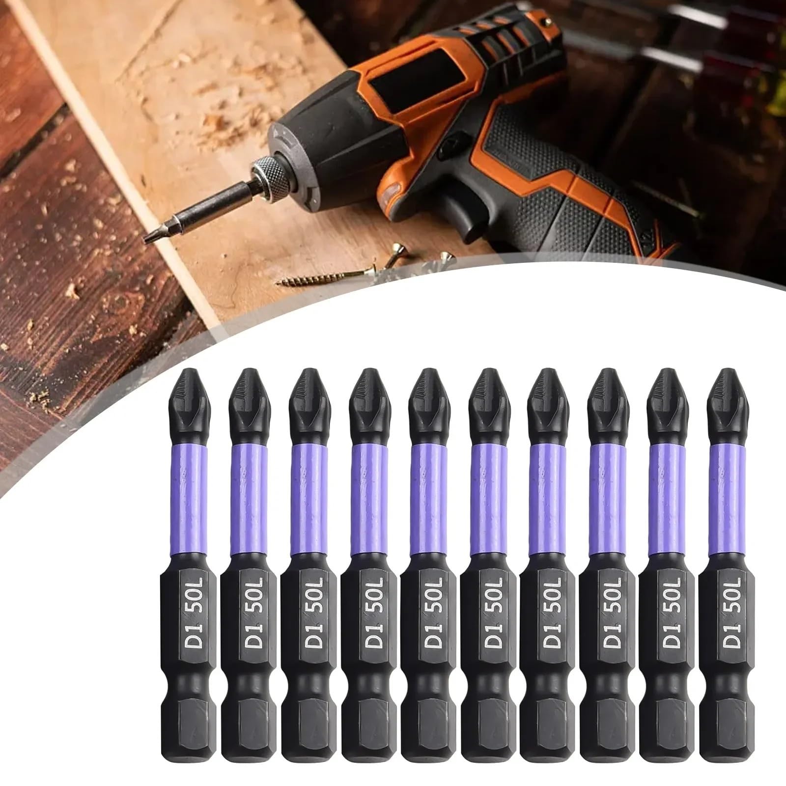 Cacciavite 10/20 pz antiscivolo magnetico testa lotto cacciavite a croce in lega di acciaio PH2 25/50/65/70/90/150mm punte da trapano a percussione(150mm)