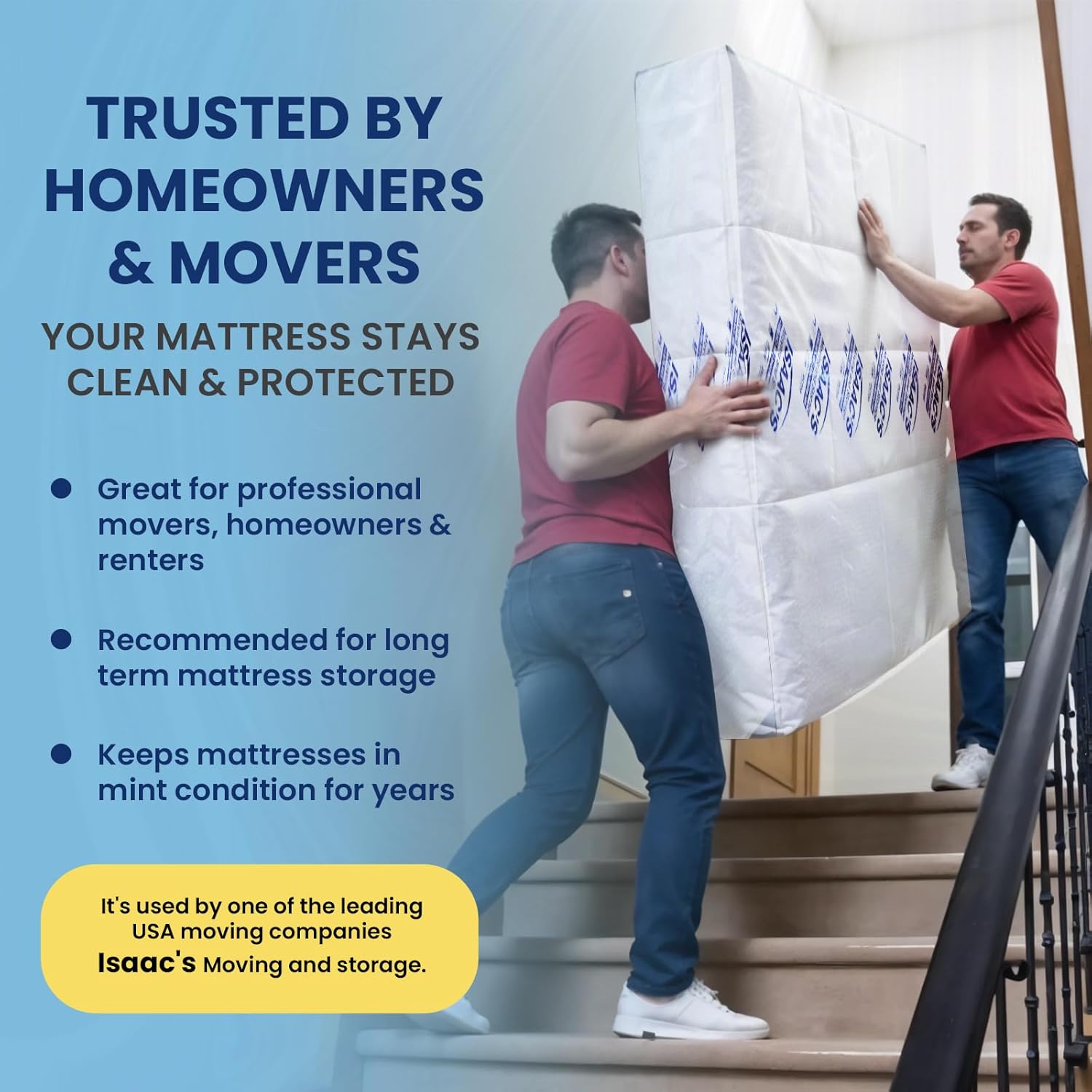 Matt-Cover - Mattress Storage Bag Queen - Heavy-Duty 5 Mil Reusable Protector