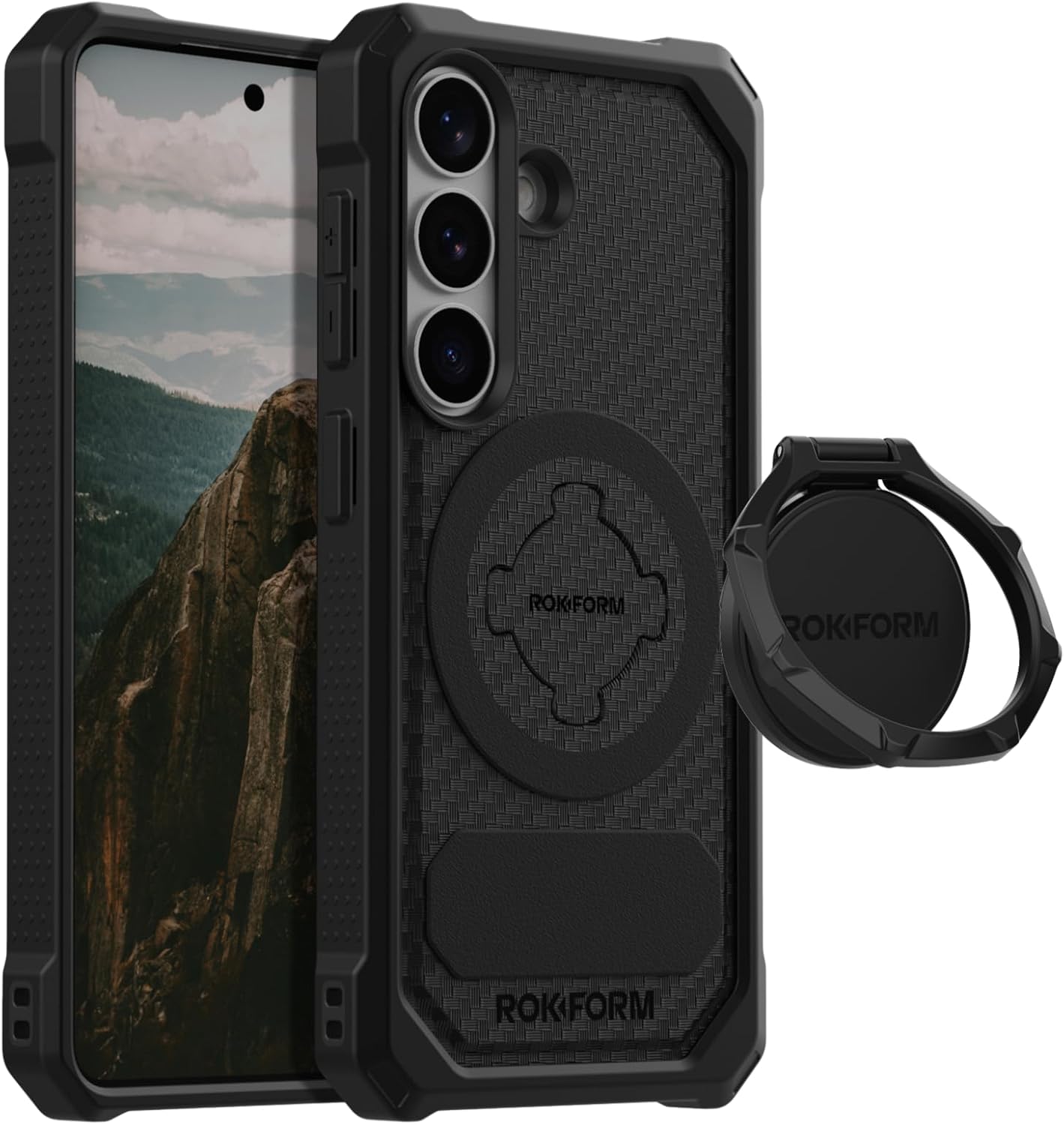Rokform Galaxy S26 Rugged Case + RokLock Sport Ring Stand & Grip