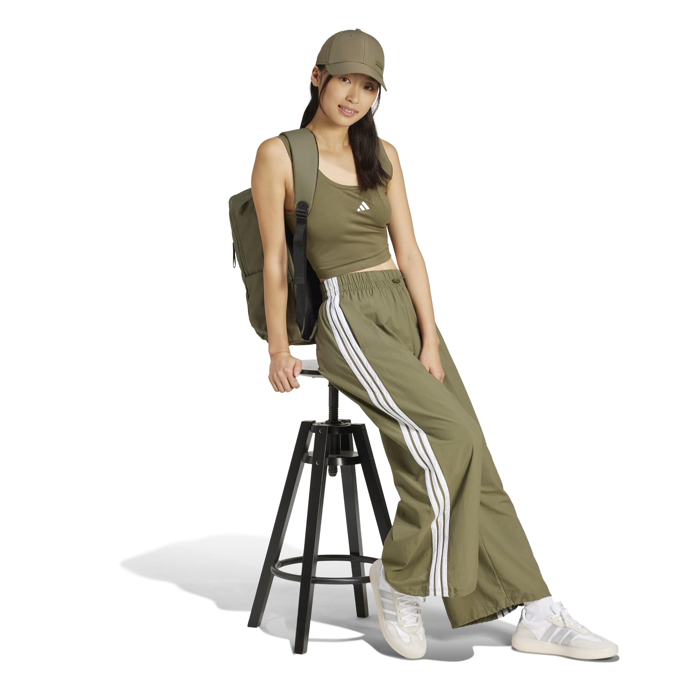 adidas Essentials 3-stripes Woven Parachute Pants - Spodnie lekkoatletyczne Kobiety