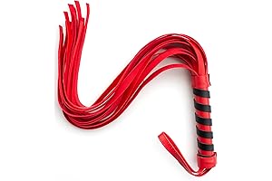 Horse Red Whip Faux Leather 17.5" Equestrian