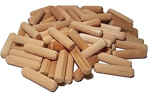 100 Pack 1/2" x 2" Wooden Dowels
